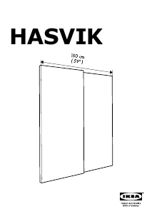 Handleiding Ikea Hasvik Kastdeur
