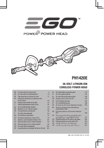 Manual EGO PH1420E Power Head