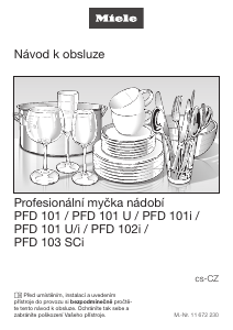 Manuál Miele PFD 101 U Myčka na nádobí