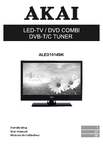 Handleiding Akai Aled1914Bk Led Televisie