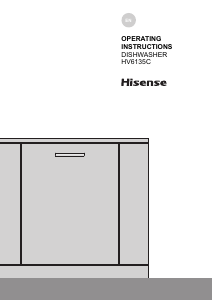 Manual Hisense HV643D60UK Dishwasher