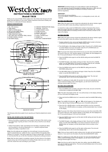Manual Westclox 70026 Alarm Clock