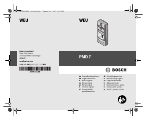 Bedienungsanleitung Bosch GMS 120 Professional Wallscanner