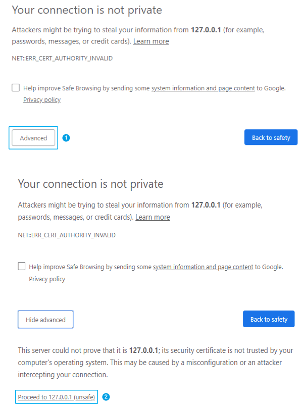 SSL Certificate Warning PRTG Manual