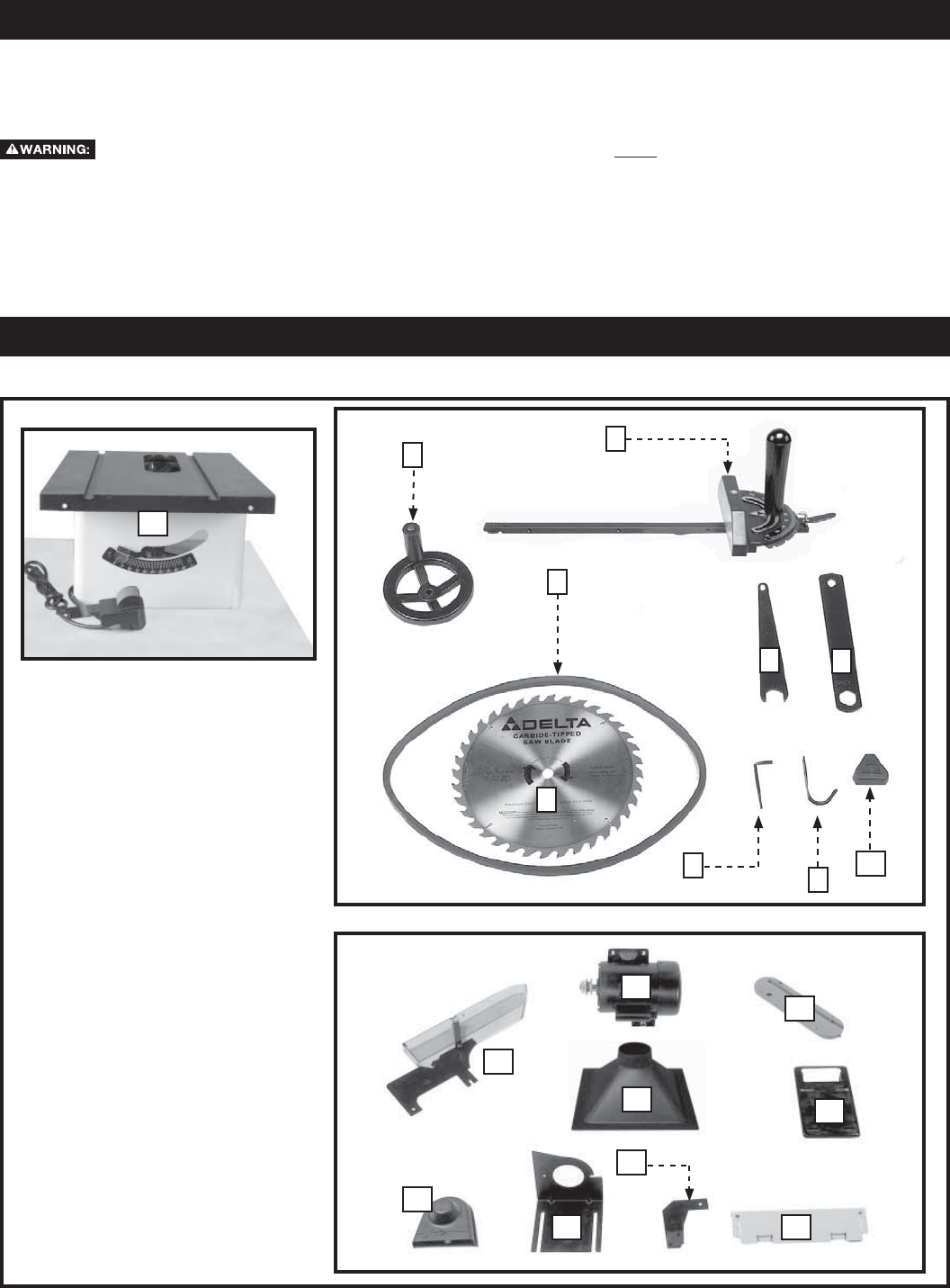 Delta 36978, 36979 FUNCTIONAL DESCRIPTION, CARTON CONTENTS