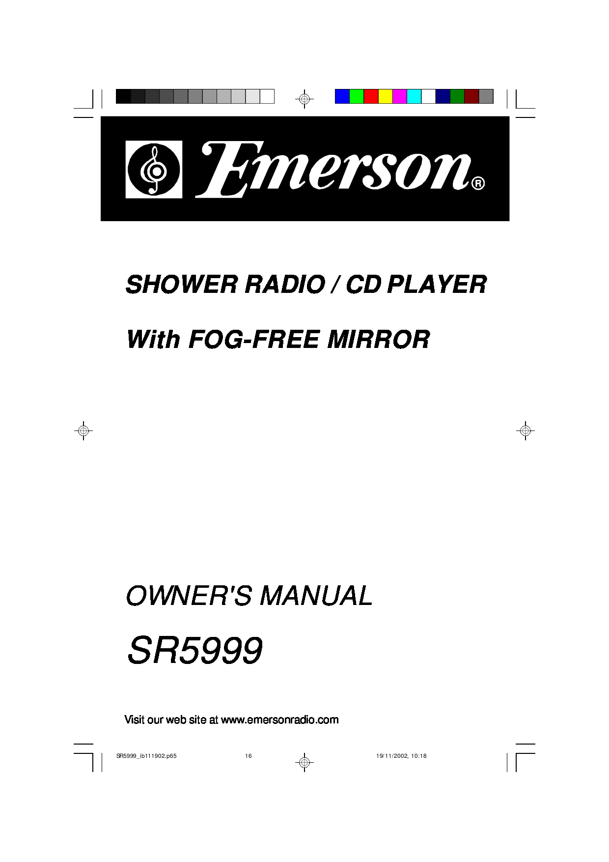 Emerson CD Player manuals