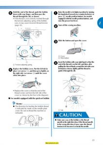 Brother SQ9285 Sewing Machine Instruction Manual