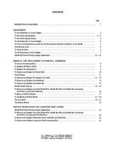 Singer 591 Sewing Machine Service Manual