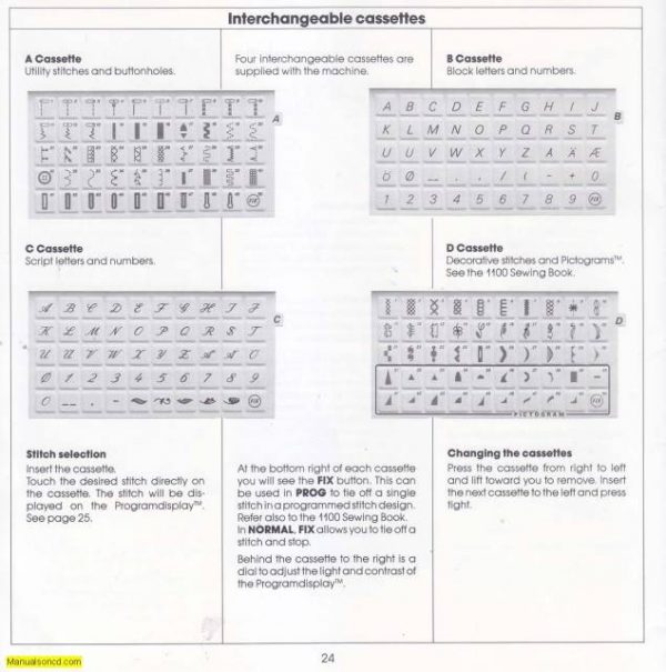 Husqvarna 1100 Sewing Machine Instruction Manual
