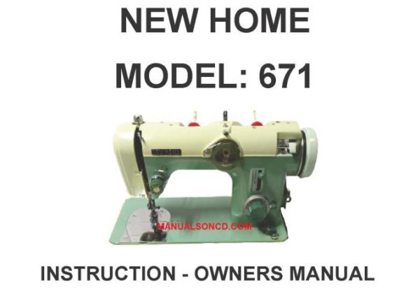 New Home Sewing Machine Manual Free Download