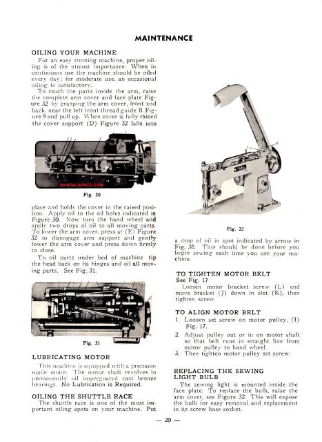 Montgomery Ward URR 261 Sewing Machine Instruction Manual