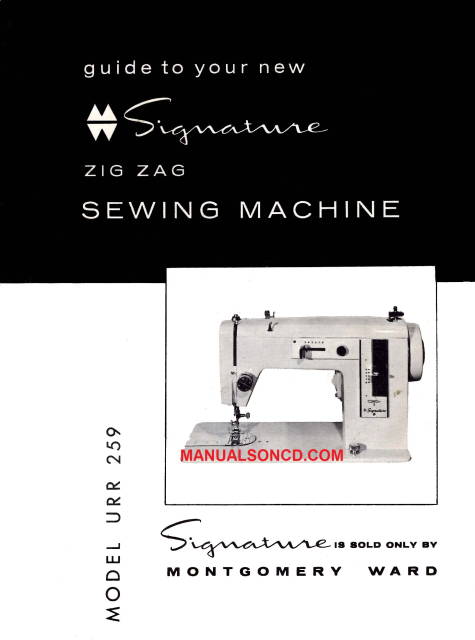 Montgomery Ward URR 259 Sewing Machine Instruction Manual