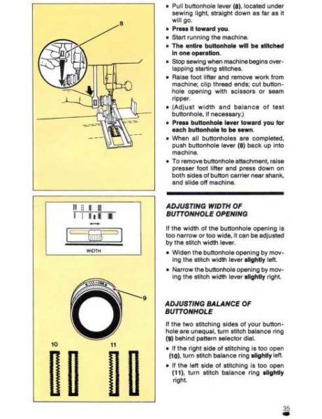 Singer 6235 Sewing Machine Instruction Manual