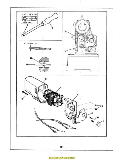Singer 6105 Sewing Machine Service Manual
