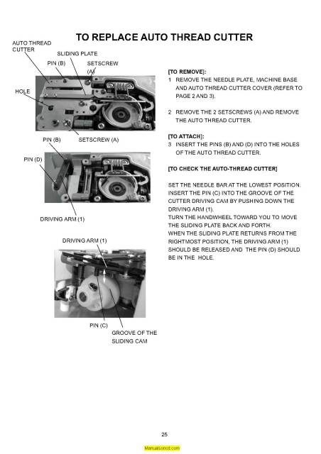 Janome 6600 Memory Craft Sewing Machine Service-Parts Manual