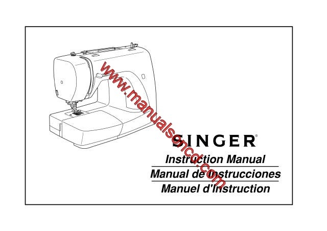Singer 3116 Sewing Machine Instruction Manual