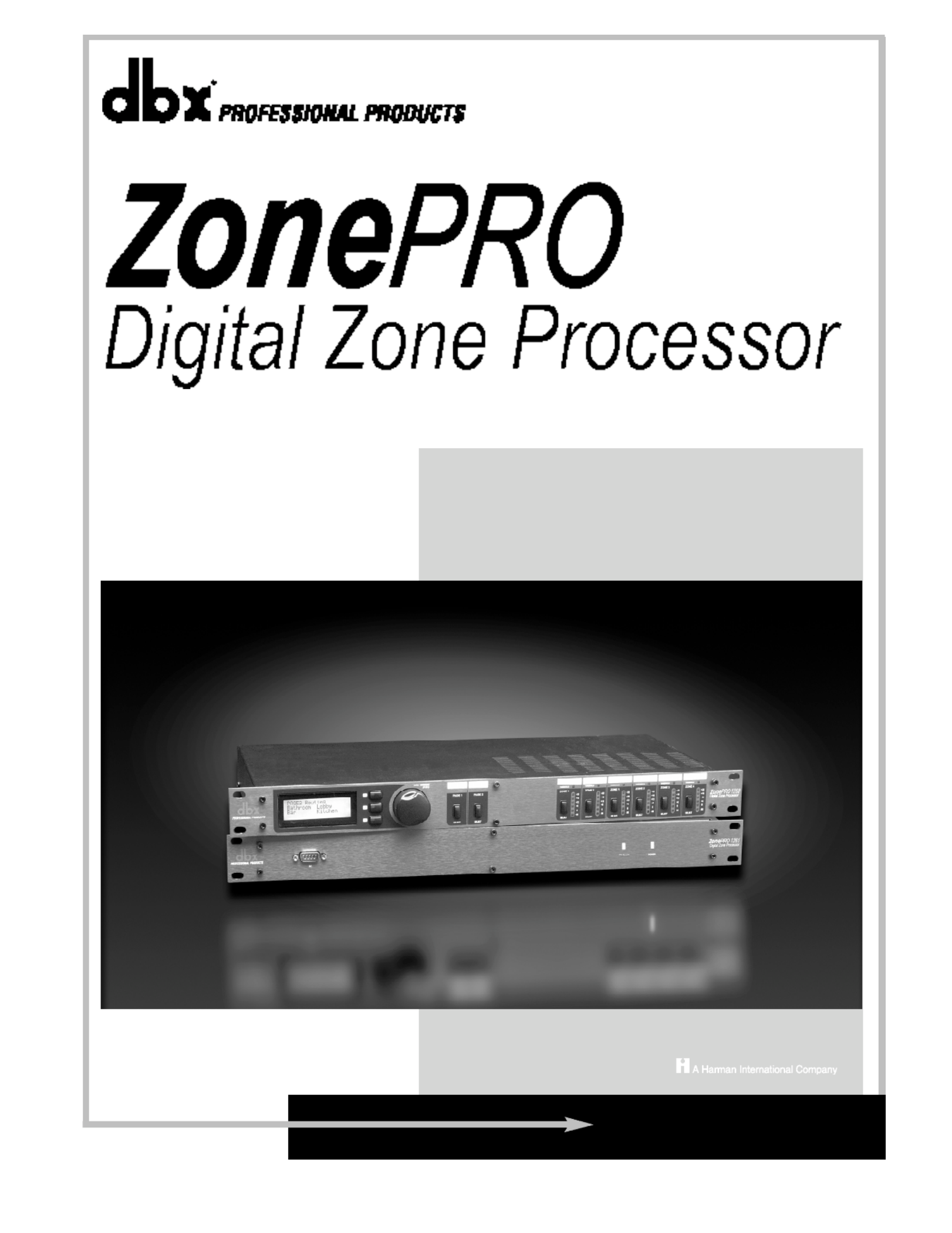 DBX Zone Pro 1260 Manual (75 Sider)