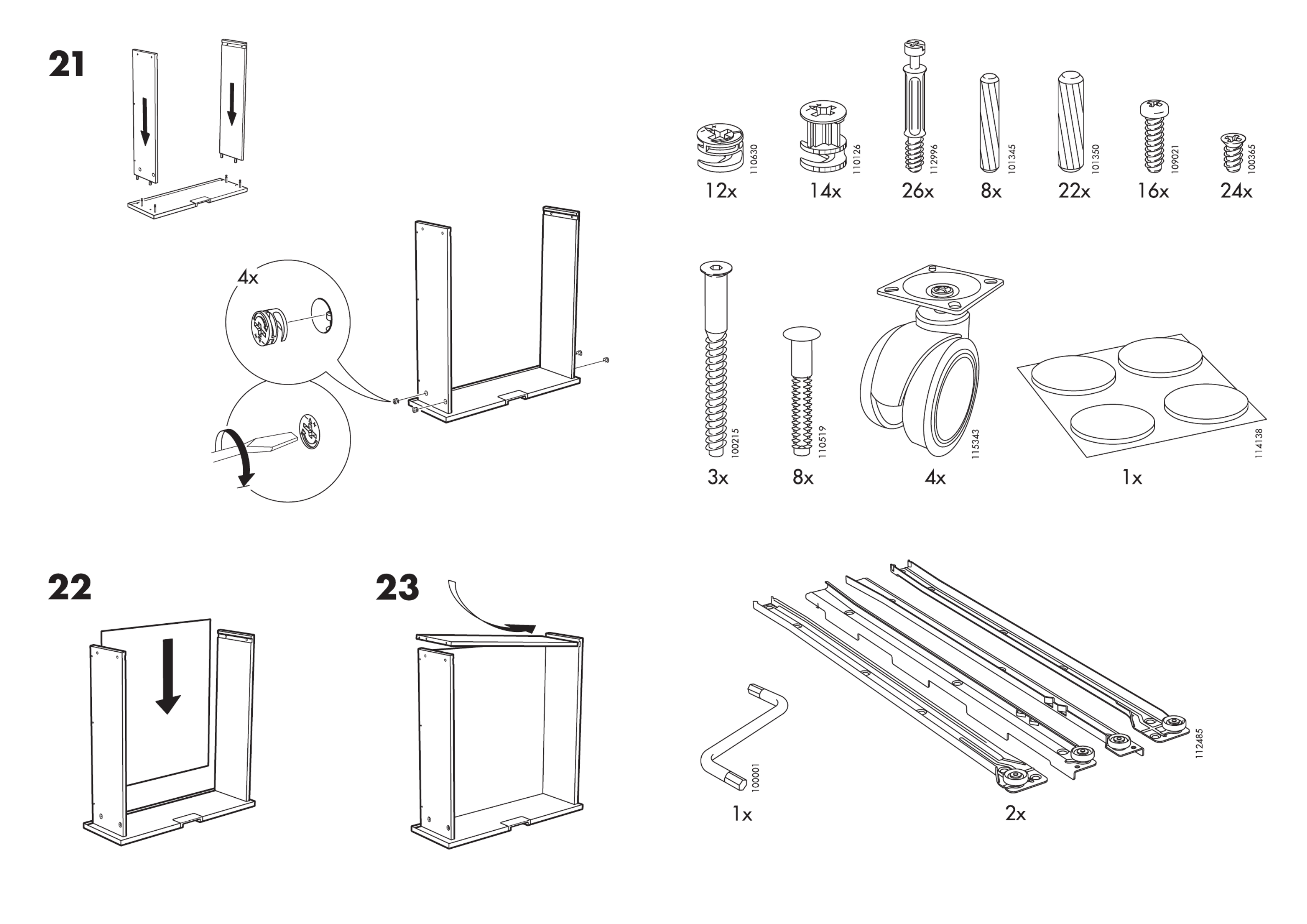 IKEA BESTÅ JÄGRA Handleiding (8 Pagina's)