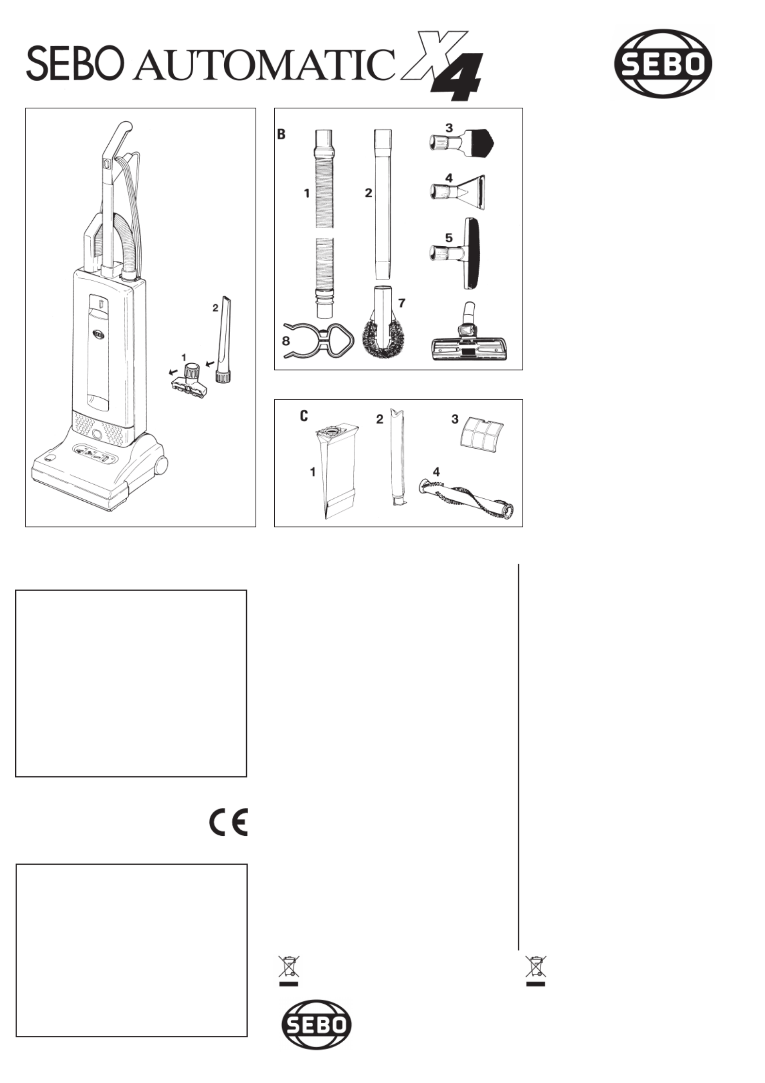 Sebo Automatic X7 Manual (4 Sider)