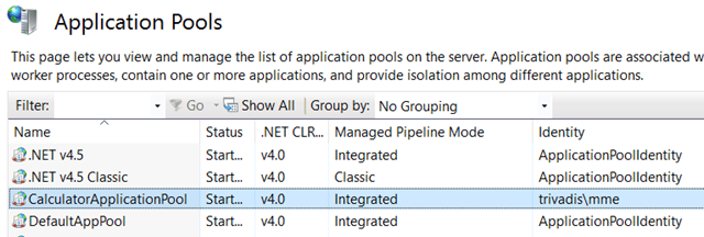Power Tip 12 Setting IIS Application Pools on Windows Access