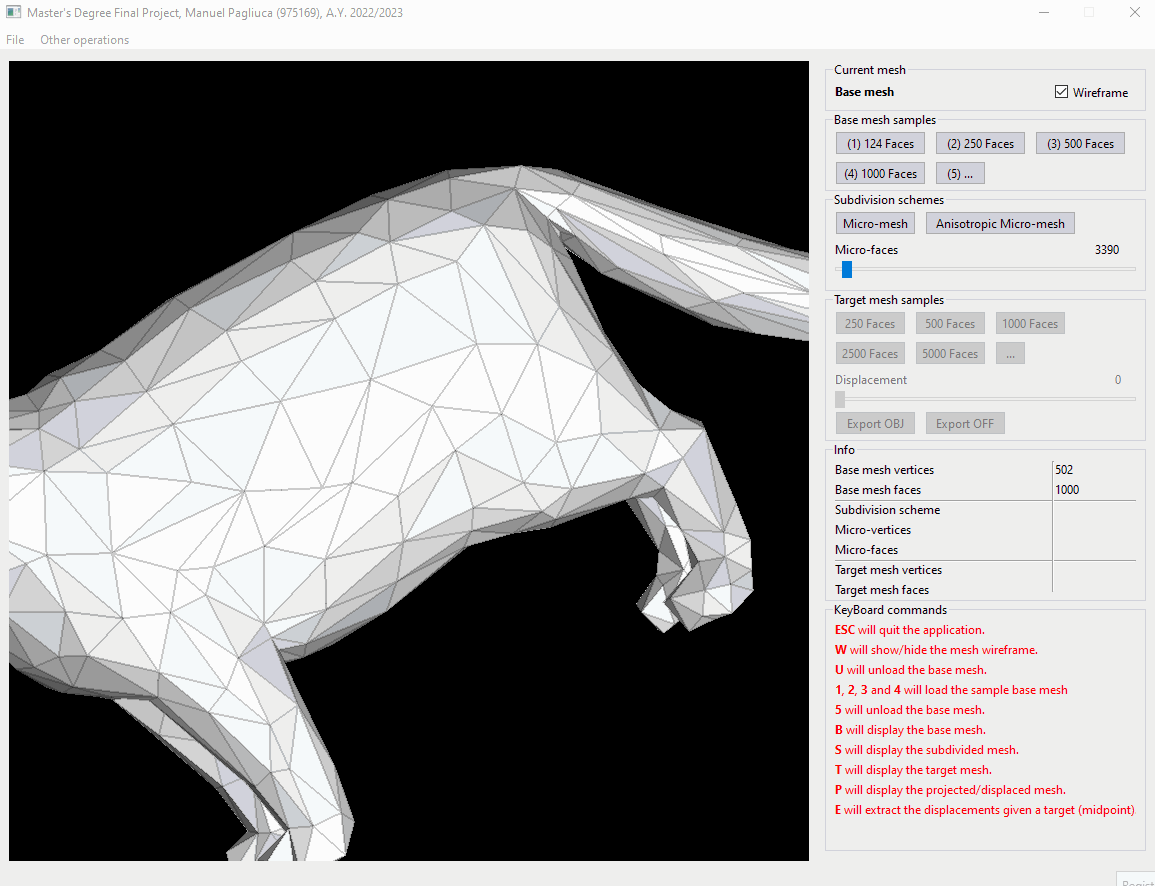 Efficient representations of high‑resolution polygonal surfaces, adding