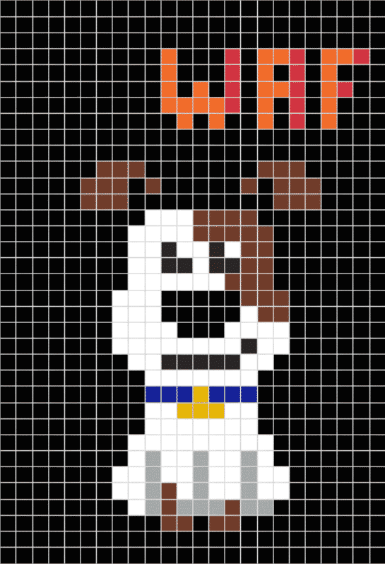PIXEL Kit Créatif Tableau Avec Cadre – Chien – 14x17 Cm – Loisir Créatif Pour Enfant – Idée Cadeau Originale