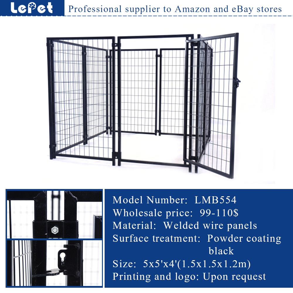 Large outdoor heavyduty metal dog kennel wholesale Manufacturers
