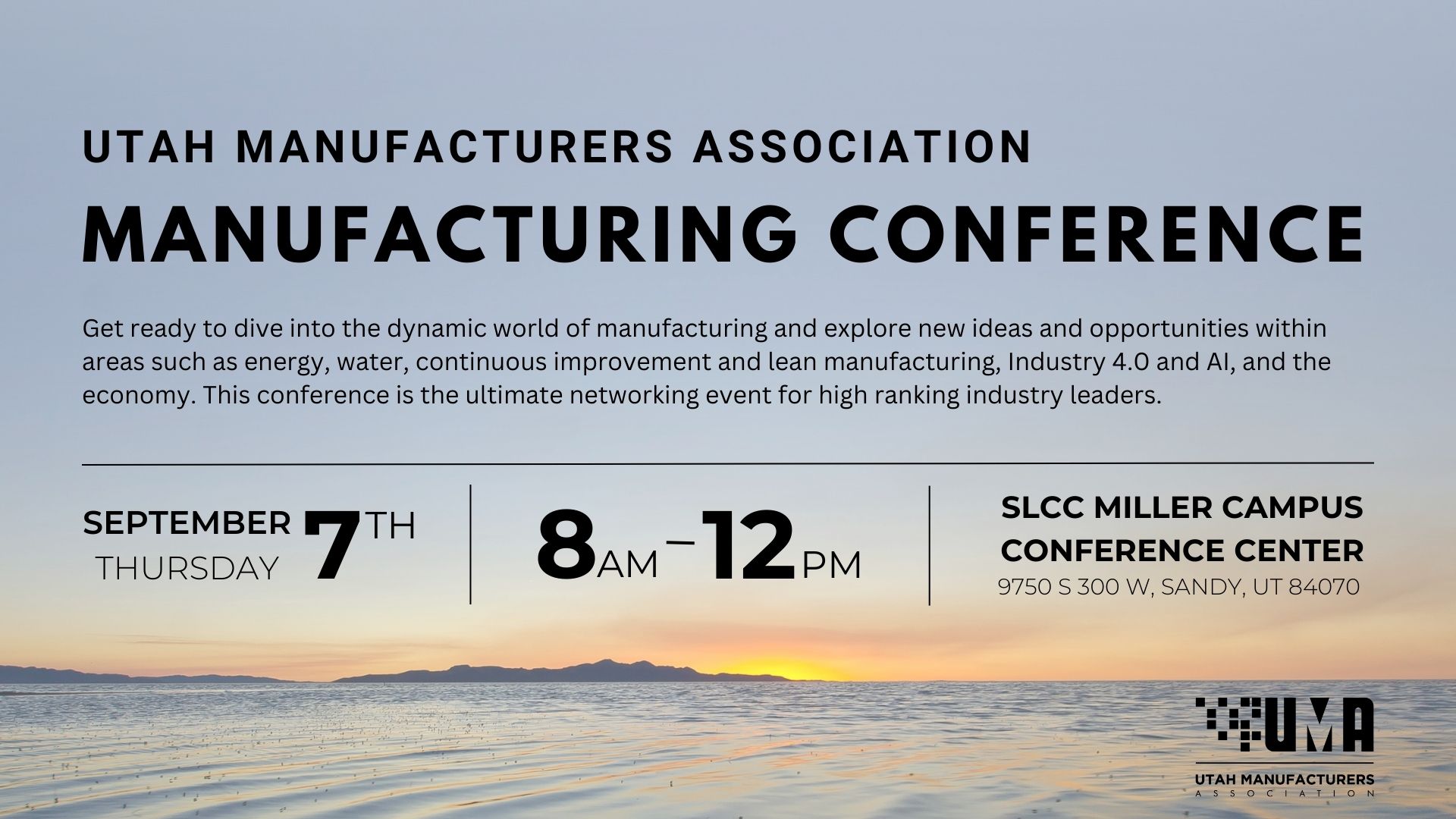 UMA Business Conference Utah Manufacturers Association