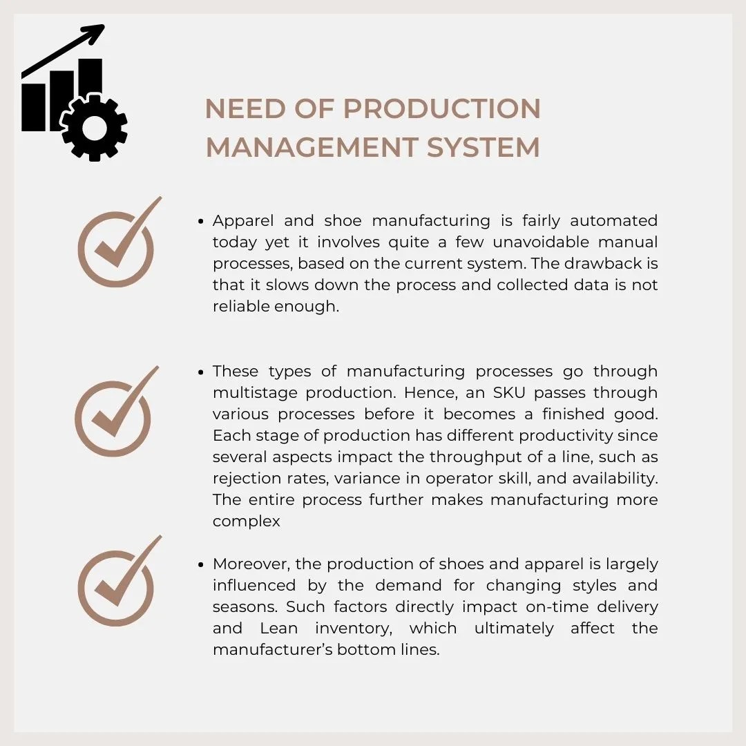 Production Management System in Shoe and Apparel Industry