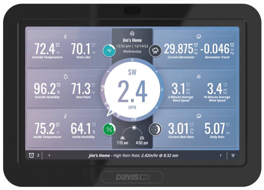 Davis 6313 Weatherlink Console Overview Davis Weather Stations