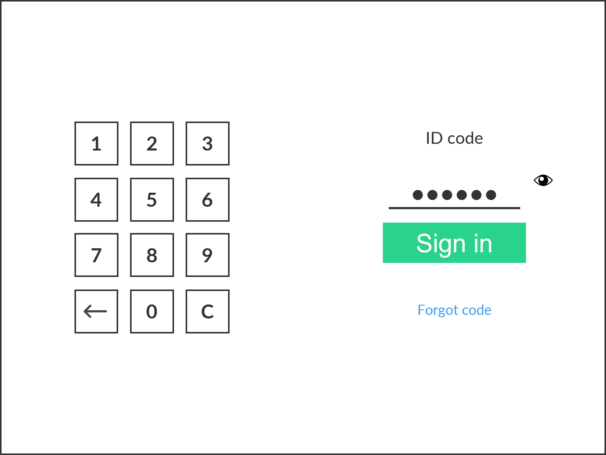 How to sign in with ID code at the printer Printix Administrator