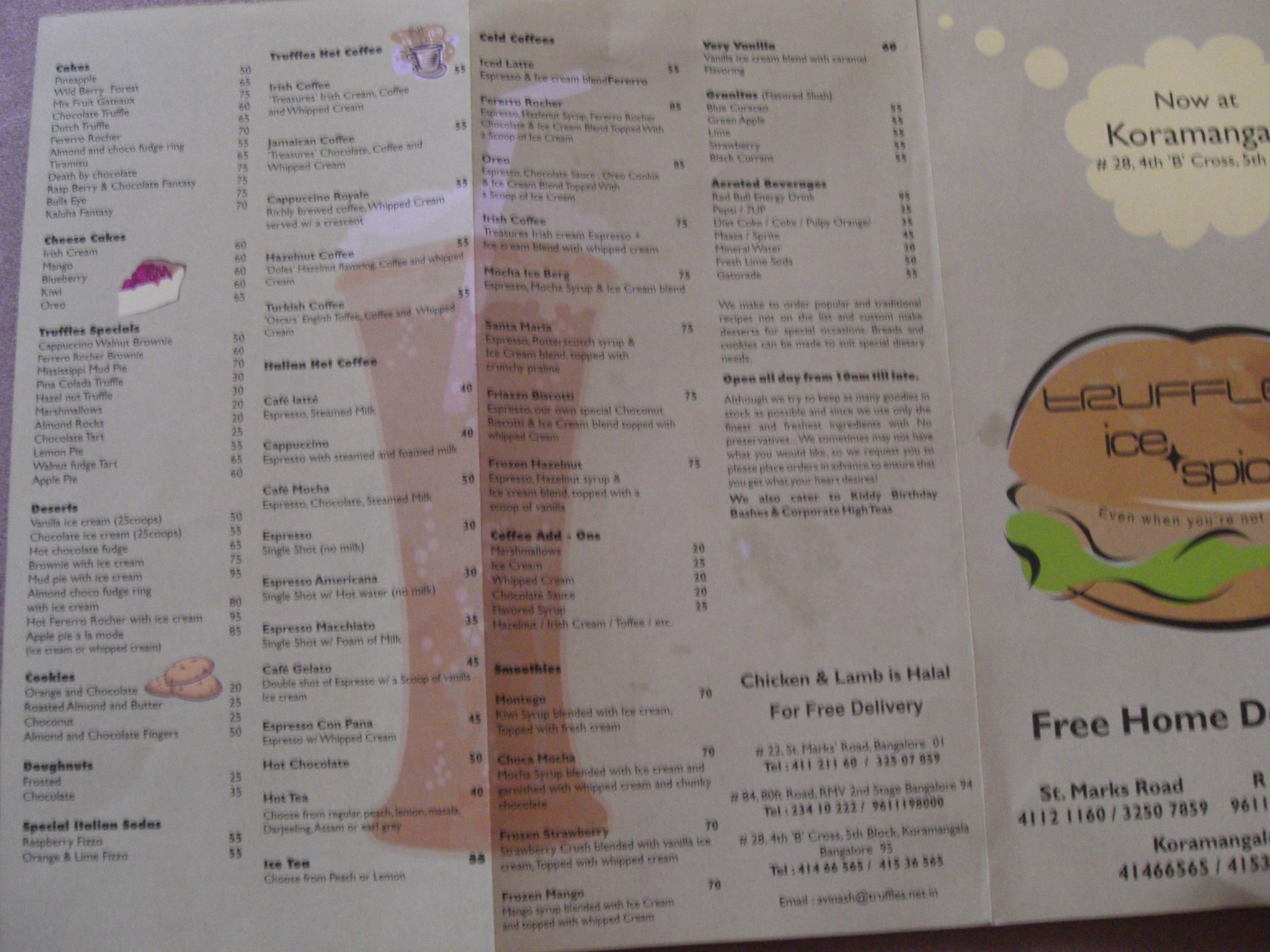 Truffles Ice & Spice Koramangala m a n u s c r y p t s