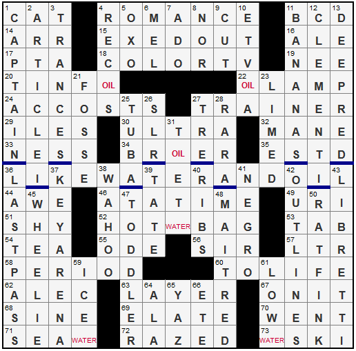 Barany’s and Michael Shteyman’s Thursday, 12/19/13 crossword