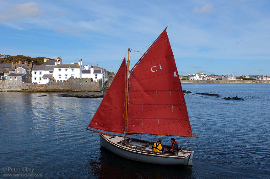 Wild Wave Sailing Into Castletown Harbour Manx Scenes Photography