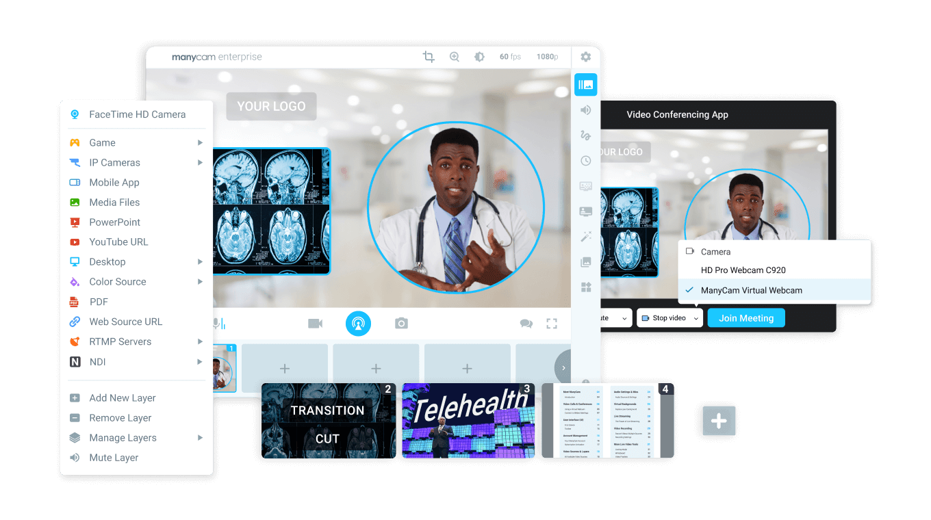 ManyCam Live video software & Virtual cam