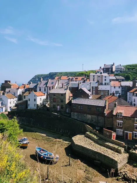 Staithes in Yorkshire, England