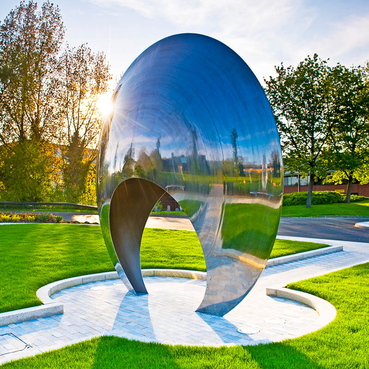 large stainless steel sculpture—Spacetime tunnel Professional custom