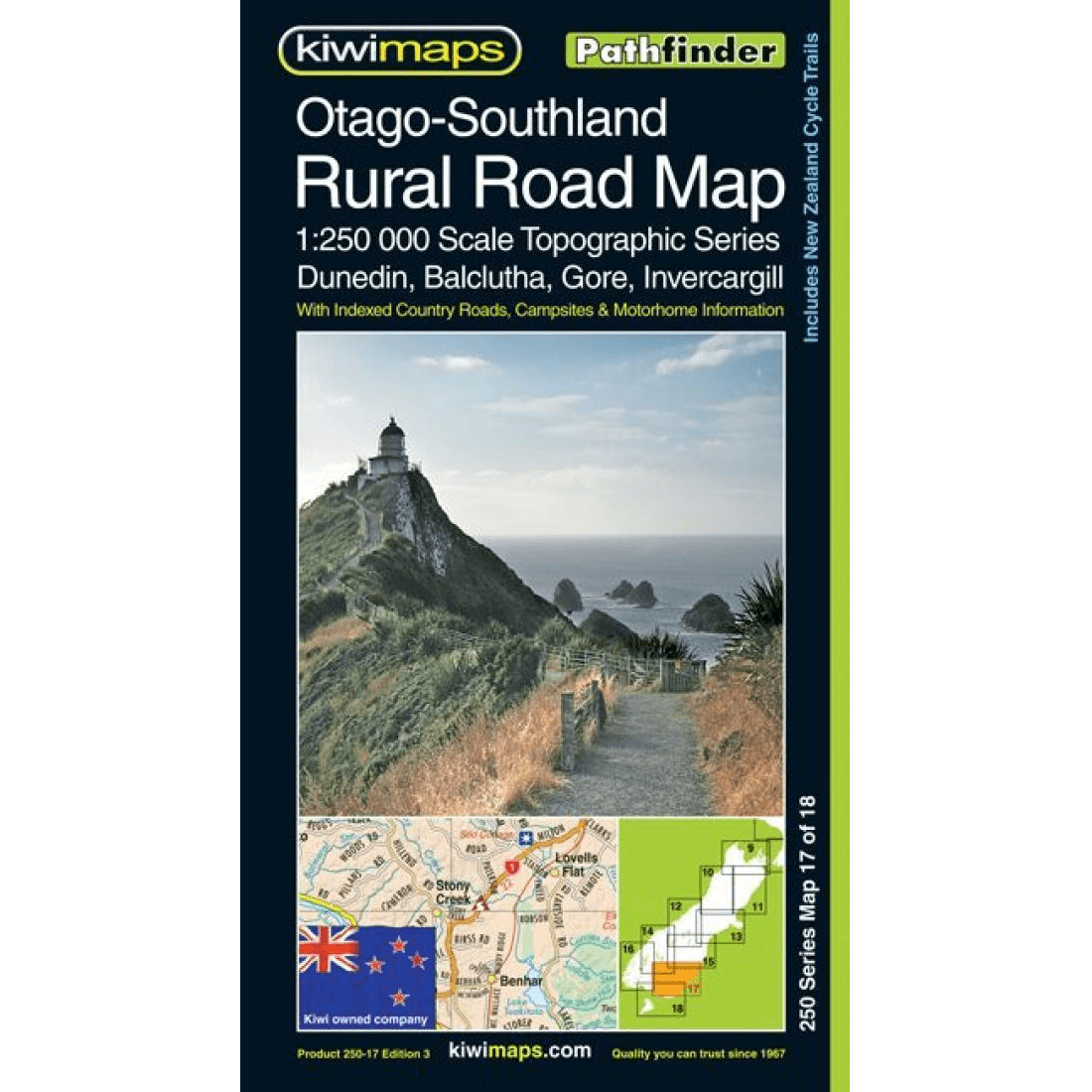 17. OtagoSouthland Rural Road Map NZ The Tasmanian Map Centre