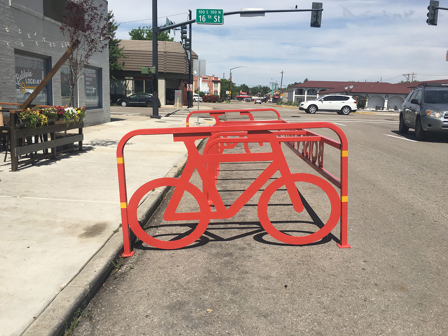 1519 W Main Street Bike Rack at The HandleBar Capital City Development Corporation (CCDC)