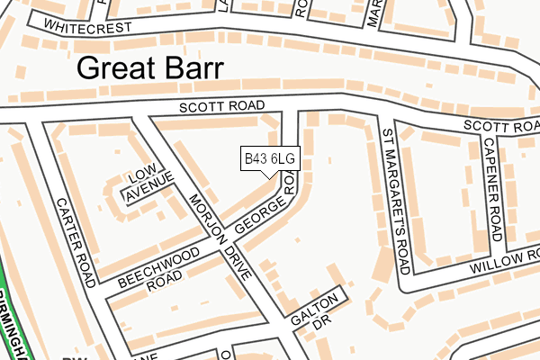 Great Barr Birmingham Map