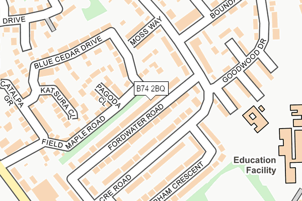 B74 2BQ maps, stats, and open data
