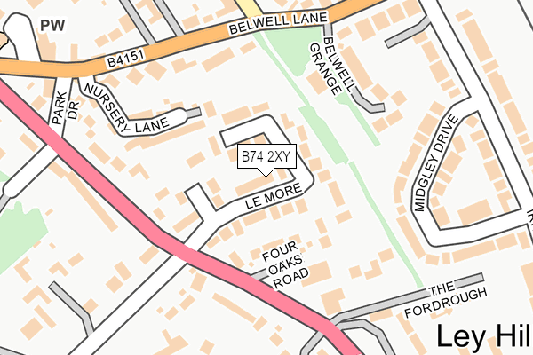 B74 2XY maps, stats, and open data