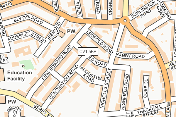 Uf Cvm Curriculum Map CV1 5BP maps, stats, and open data