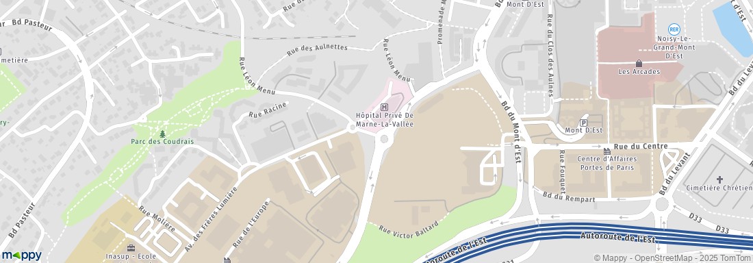 Hôpital Privé Marne La Vallée Centre d'Imagerie et de Radiologie, 33 r