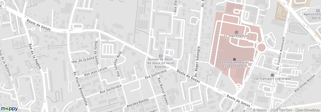 La Poste, 61 rte Genas, 69120 Vaulx en Velin Livraison de colis