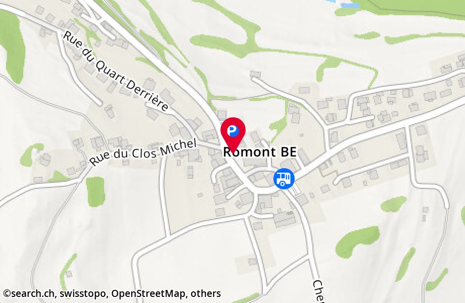 Romont Suisse Carte Municipalité de Romont search.ch