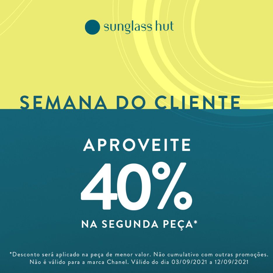 Sunglass Hut anuncia promoção exclusiva para a Semana do Cliente Mapa das Franquias