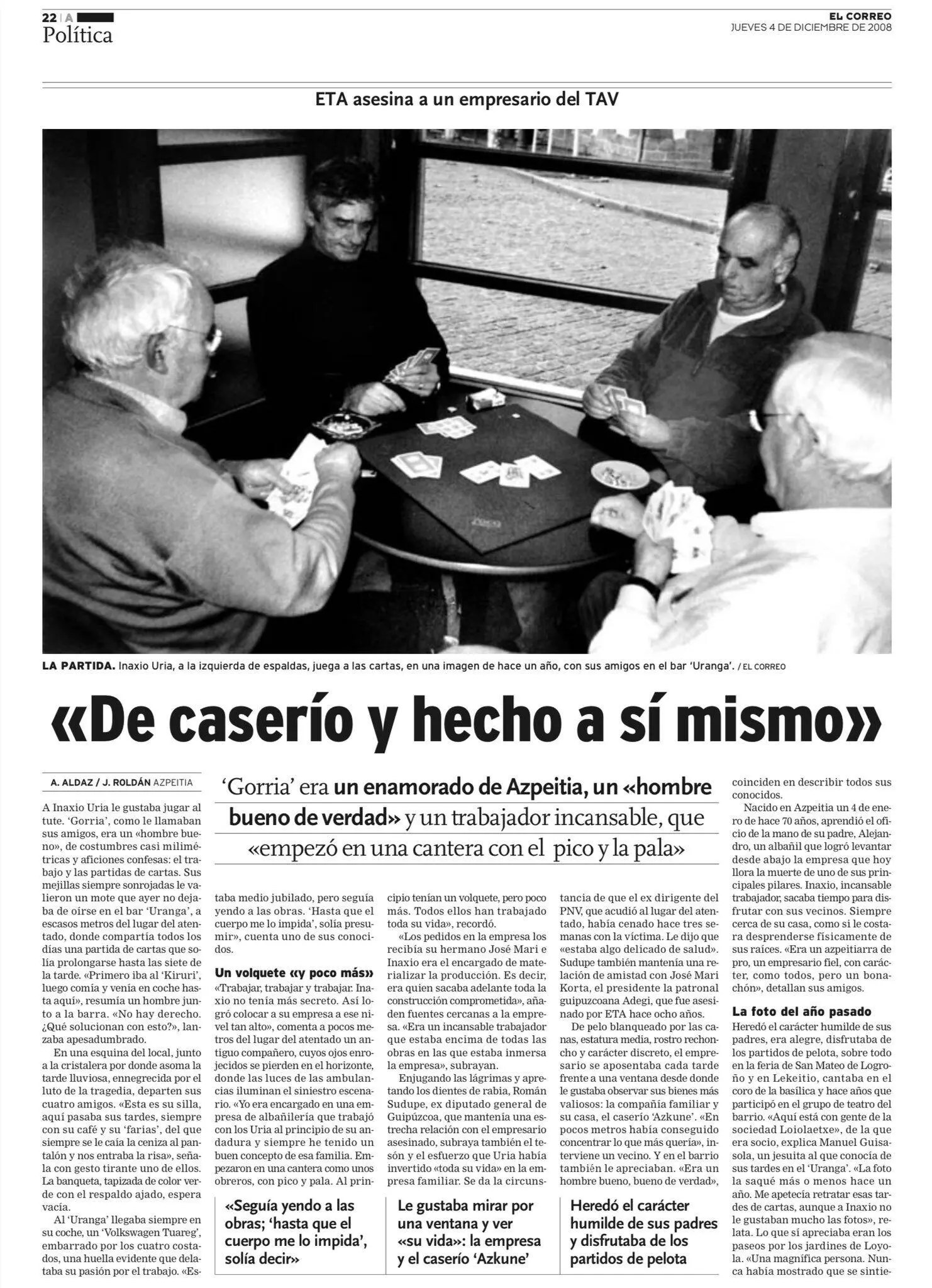 Ignacio Uría Mendizabal Mapa del terror