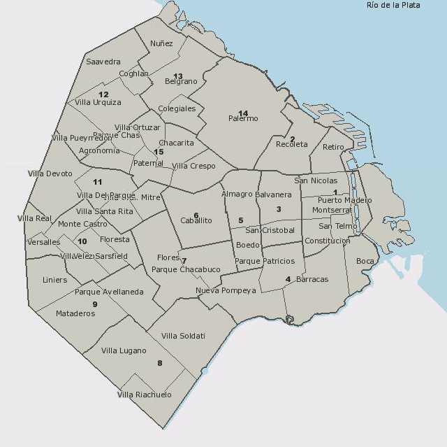Mapa de Buenos Aires