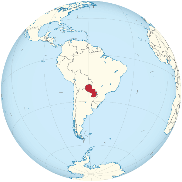 ⊛ Mapa de Paraguay 🥇 Político & Físico Grande Para Imprimir 2022